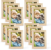 Unfinished Wood Picture Frames 12 Pack 5 x 7 inch Peg